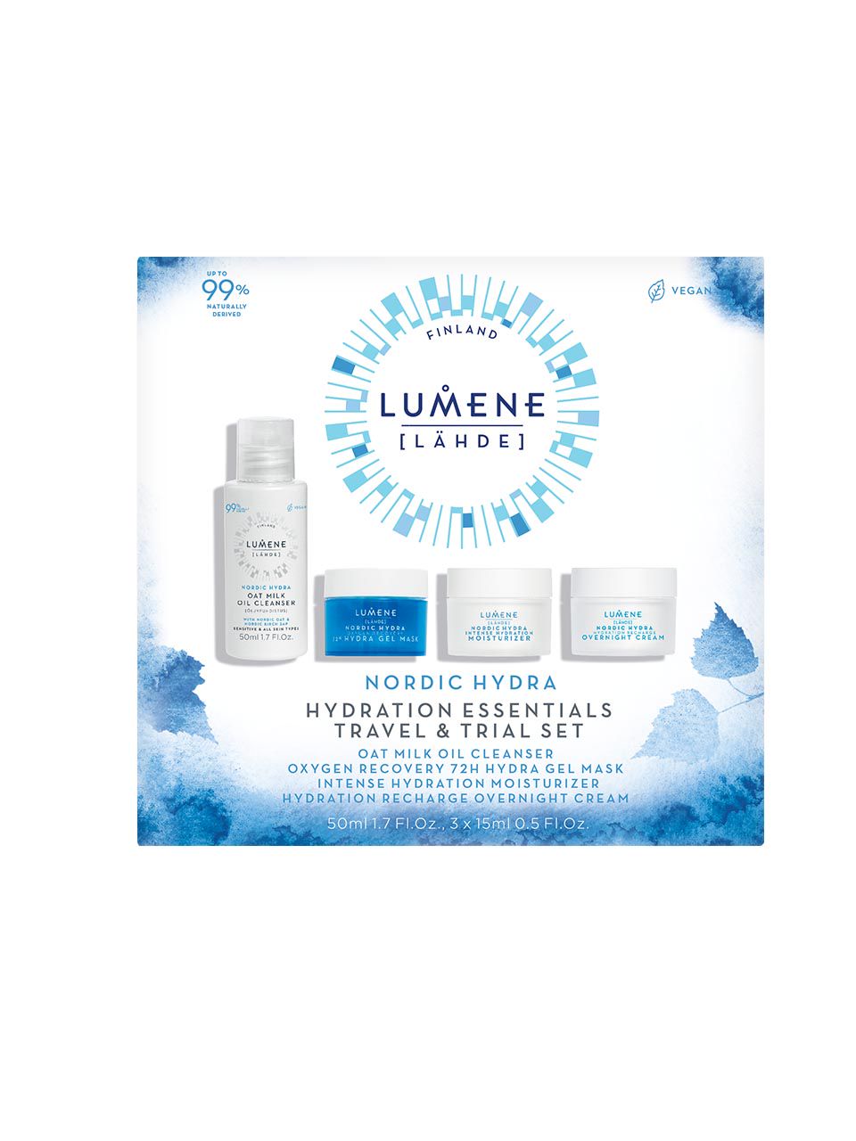 早割ex Lumene Nordic Hydra [Lähde] Face Care Set 面部护理套装 トライアルセット・サンプル