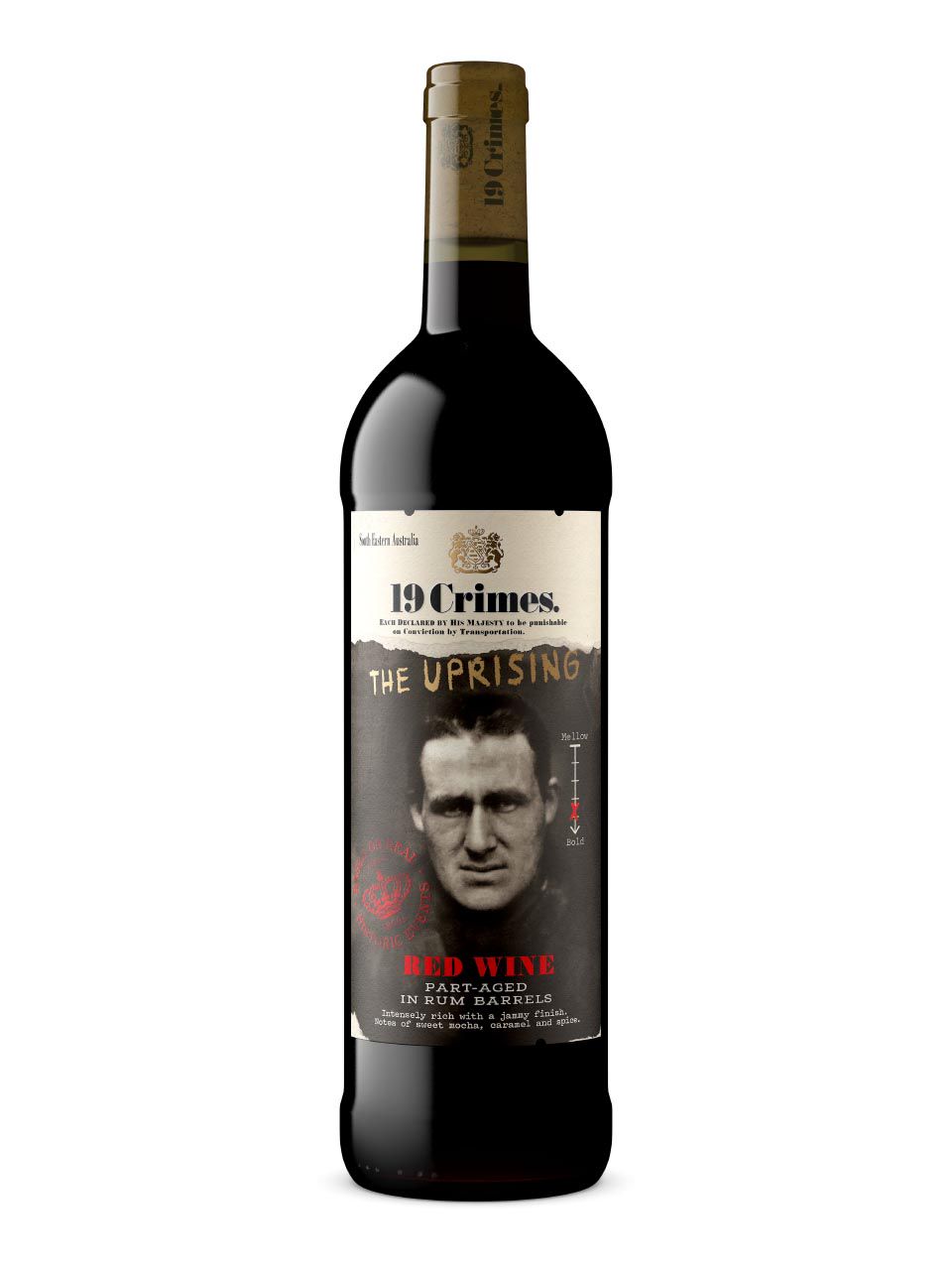 19 CRIMES, The Uprising, South Eastern Australia, semi-dry, red