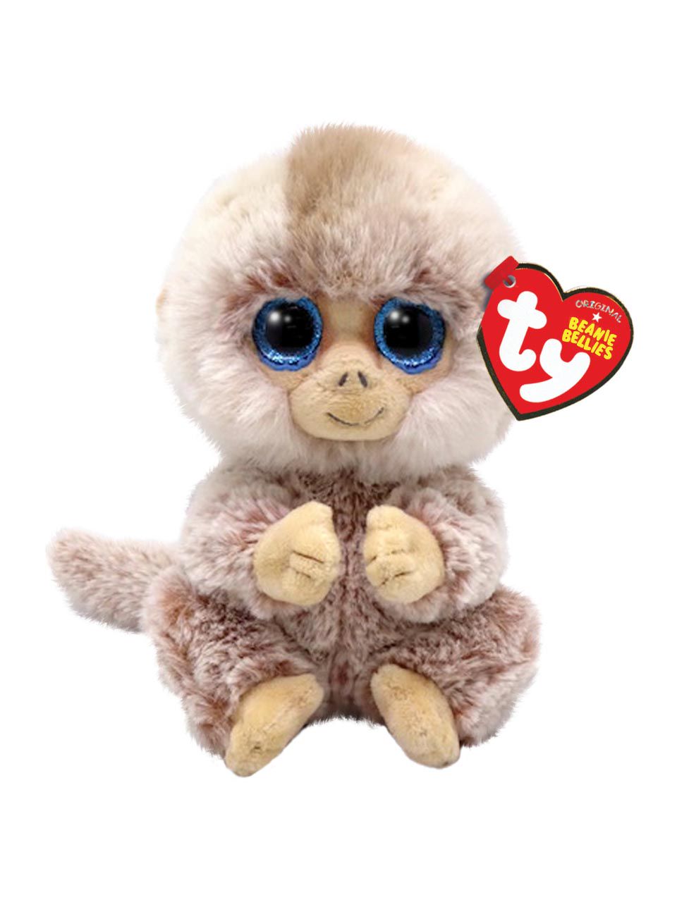 Beaniebaby　マコデス　リミー　(East Kalimantan) Ty, Beanie Bellies 15cm, stubby monkey | Frankfurt Airport Online