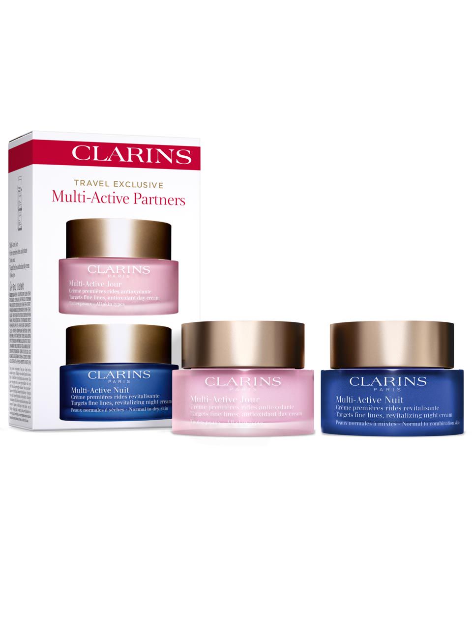 Clarins Multi Active Face Care Set | Frankfurt Airport Online Shopping