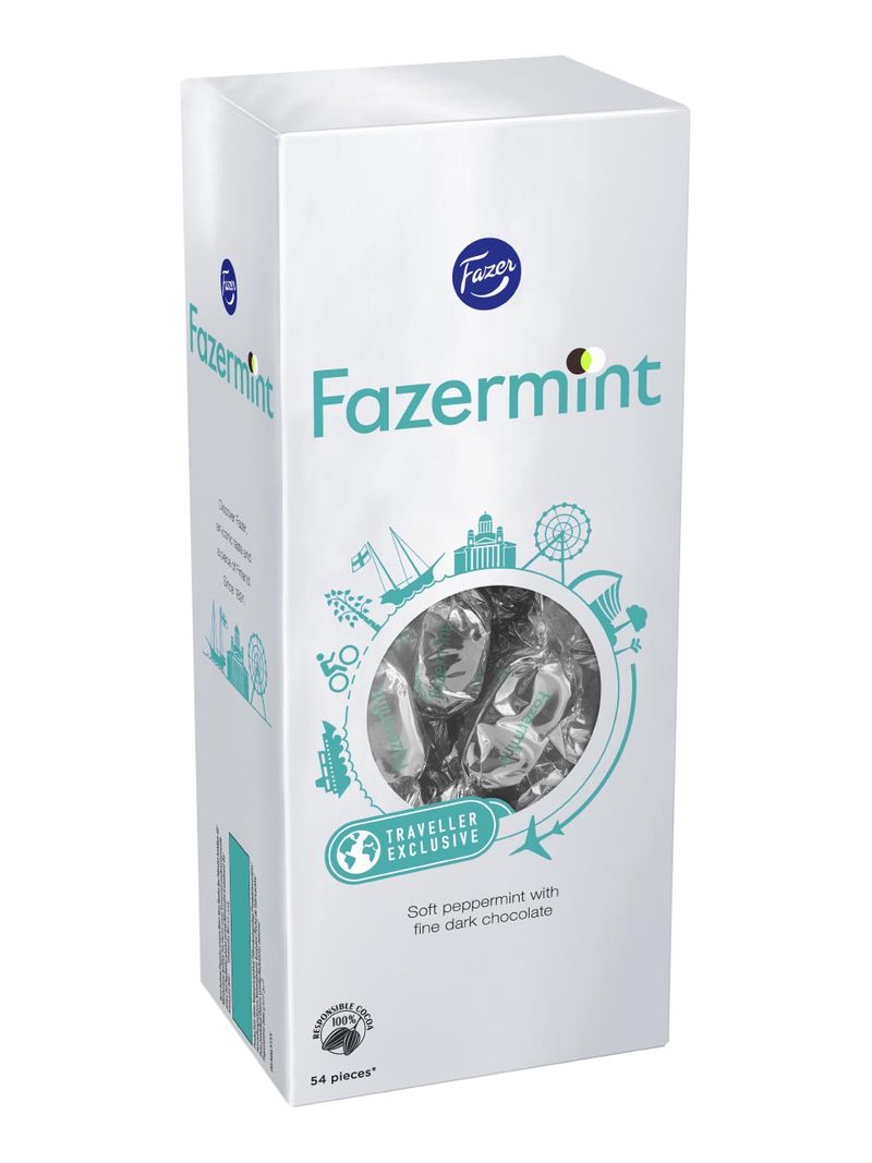 Fazer Fazermint Pralinen mit Pfefferminzfüllung 420g