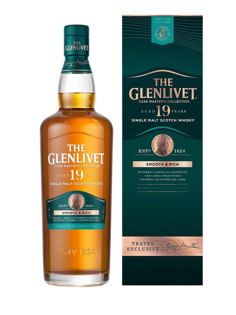 The Glenlivet 19YO Single Malt Scotch Whisky 48% 0.7L Geschenkpackung