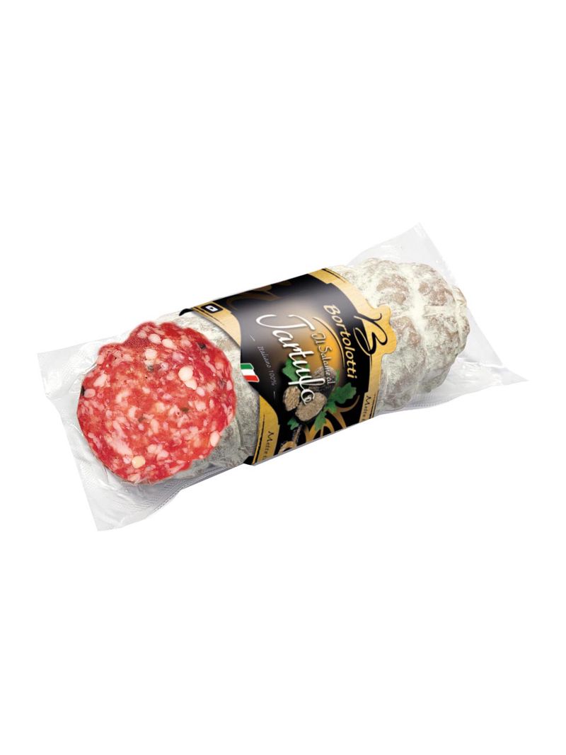 Grobkörnige Salami, hergestellt aus Schweinefleisch