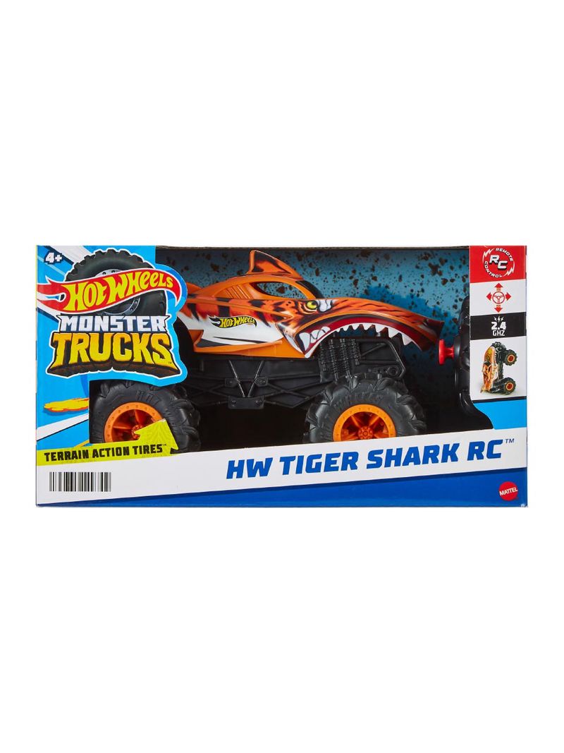 Hot Wheels, Hot Wheels Monster Trucks RC 1:24 Tiger Shark
