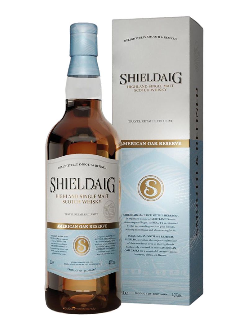 Shieldaig American Oak Reserve Highland Single Malt Scotch Whisky 40% 1L Geschenkverpackung