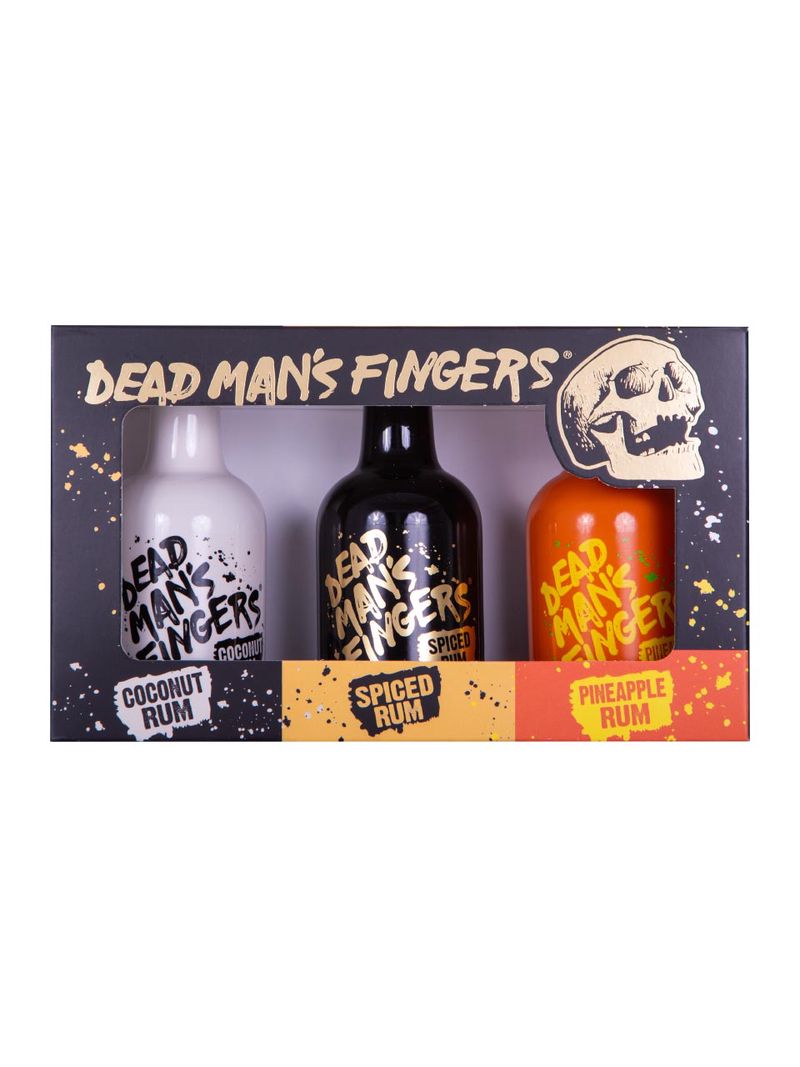 Dead Man's Fingers Coconut Rum 37.5%, Spiced Rum 37.5%, Pineapple Rum 37.5% 3x0.05L Miniaturpack