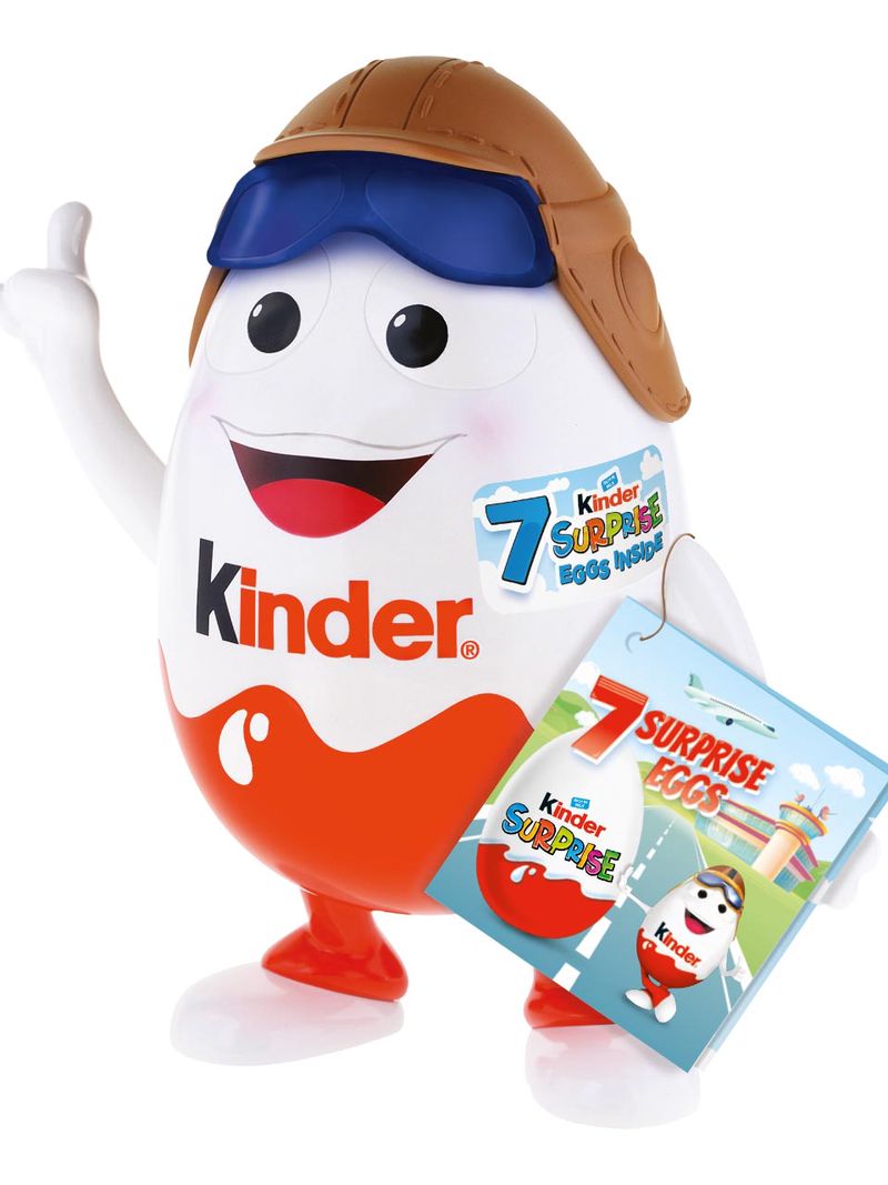Kinder Überraschung Maskottchen mit 7 Überraschungseiern, 140g