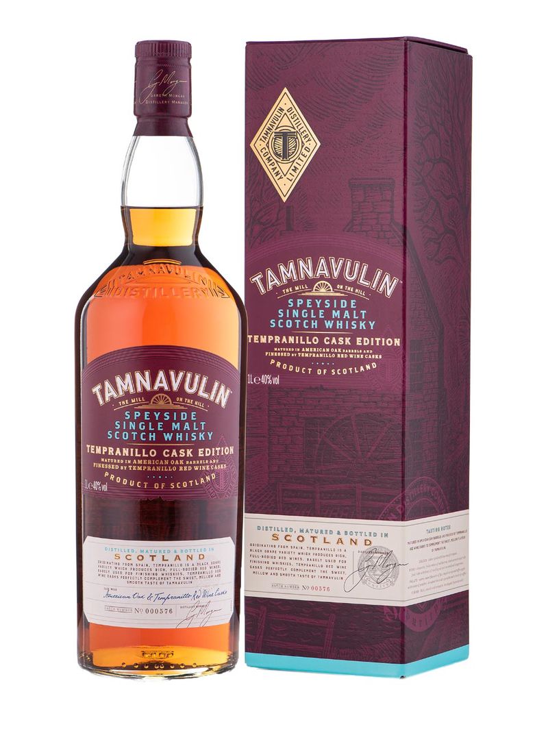 Tamnavulin Speyside Single Malt Scotch Whisky Tempranillo Cask Edition 40% 1L