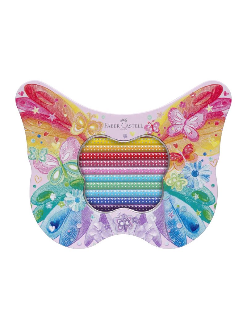 Faber-Castell, Spielen & Lernen, Geschenkset Sparkle Buntst. Schmetterl.