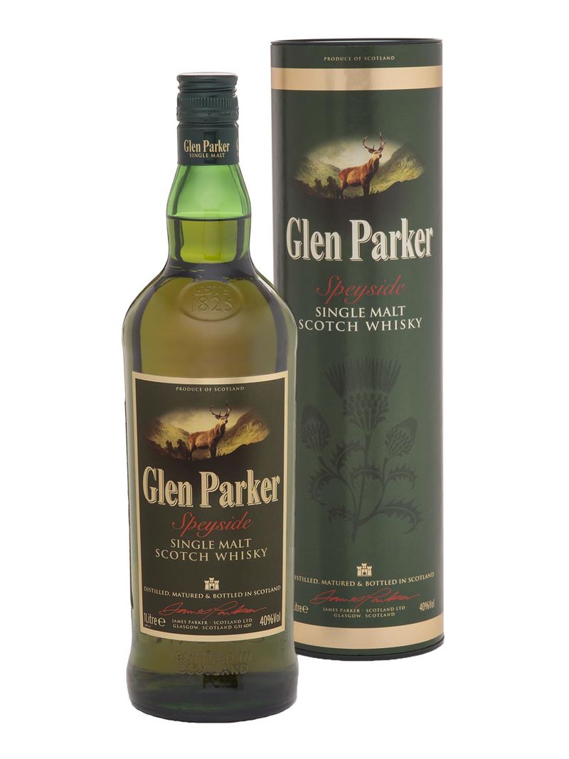 Glen Parker Speyside Single Malt Scotch Whisky 40% 1L Geschenkverpackung