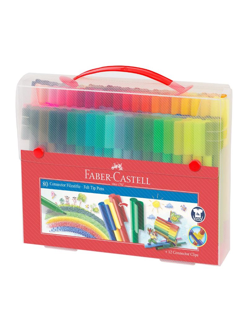 Faber-Castell, Koffer Connector Filzstifte 80-teilig