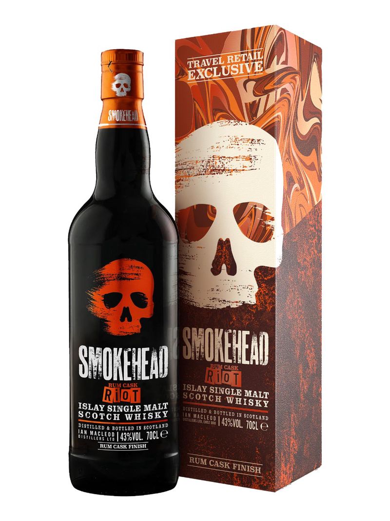 Smokehead Rum Riot Islay Single Malt Scotch Whisky 43% 0.7L Geschenkverpackung