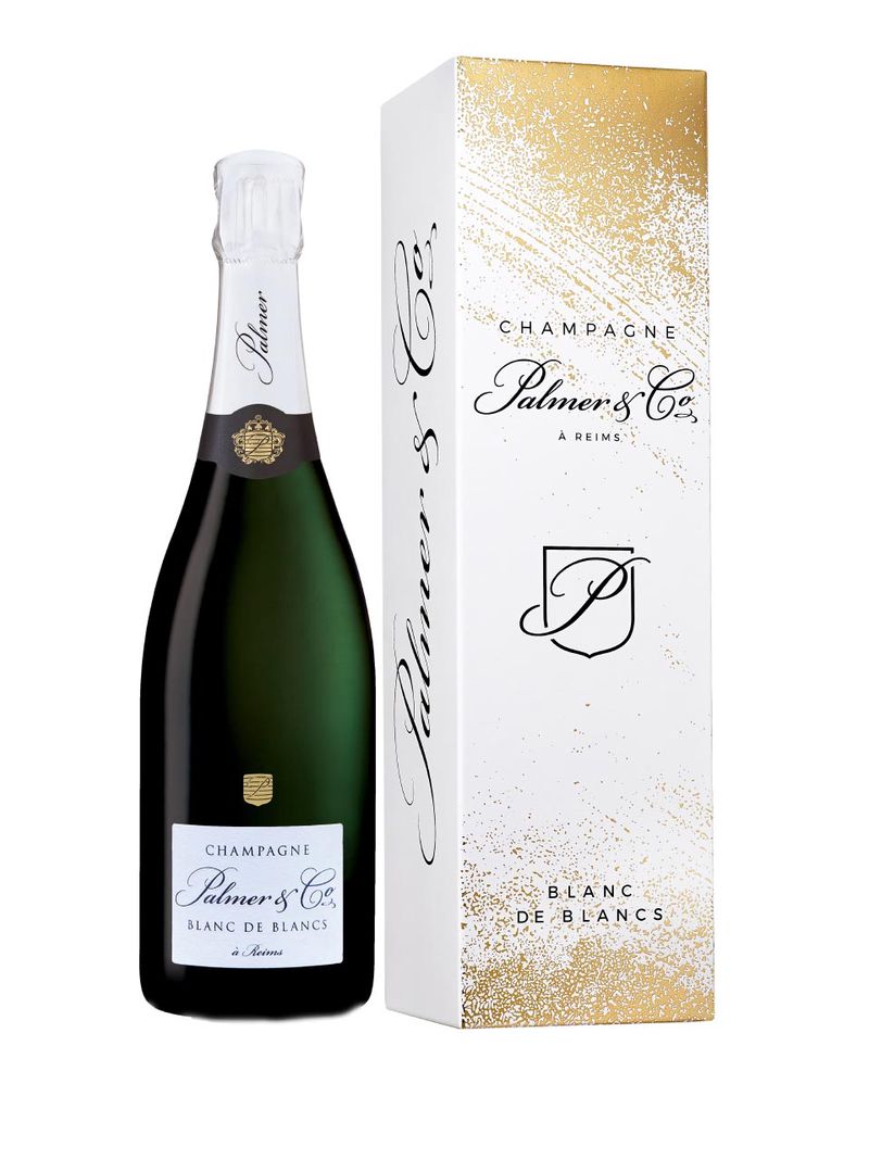 Palmer & Co., Blanc de Blancs, Champagne, AOC, brut, weiß (Geschenkverpackung) 0.75L