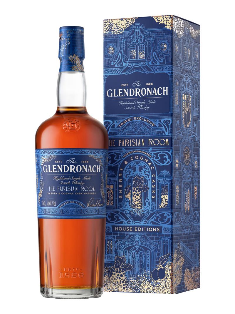 GlenDronach House Editions Parisian Room Single Malt Scotch Whisky 49% 0.7L Geschenkverpackung