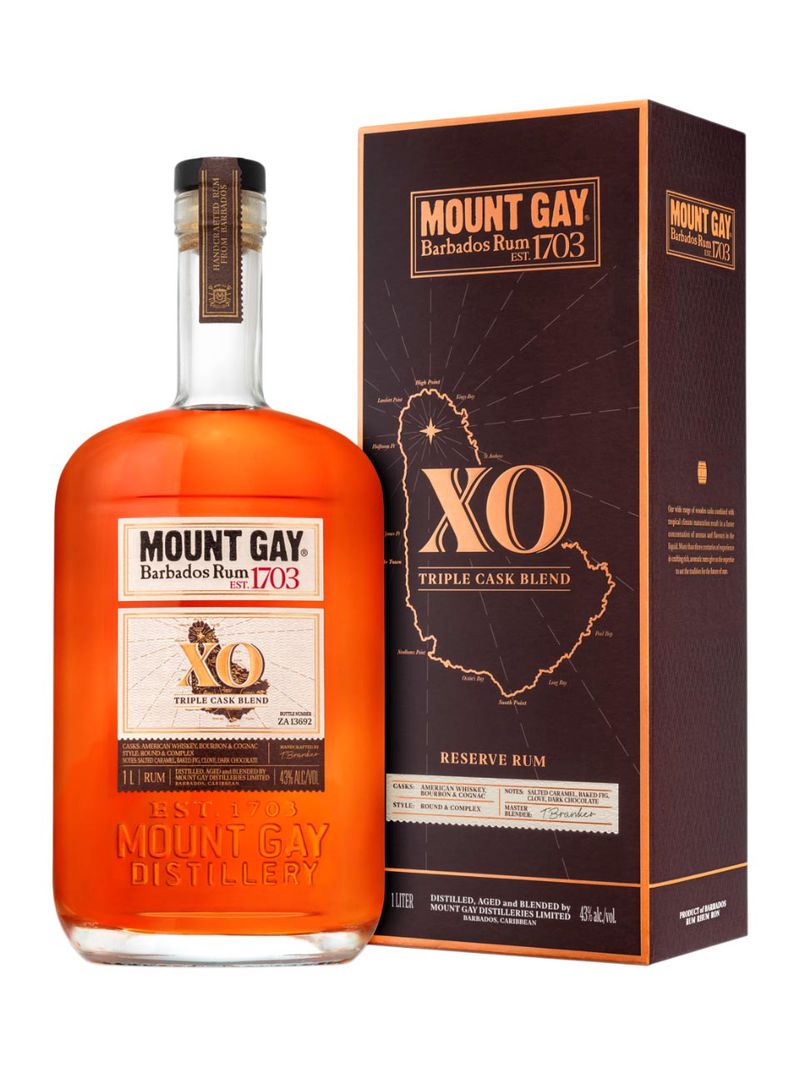 Mount Gay XO Rum 43% 1L Geschenkverpackung