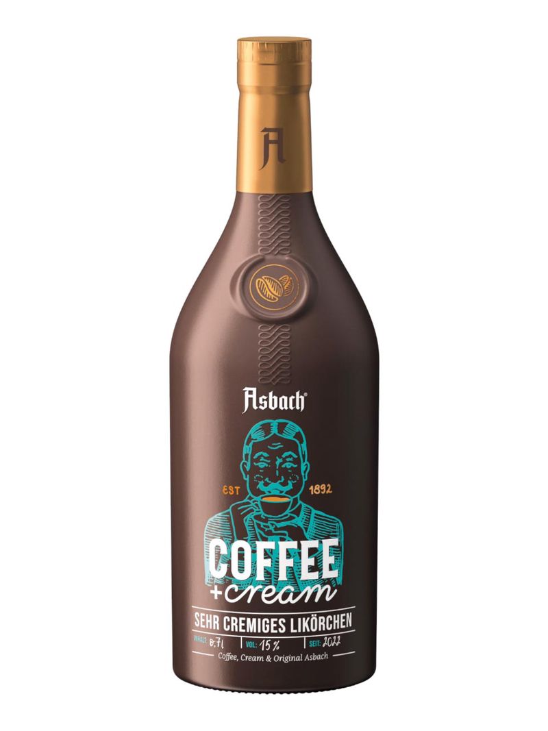 Asbach Coffee + cream Likör 15% 0.7L