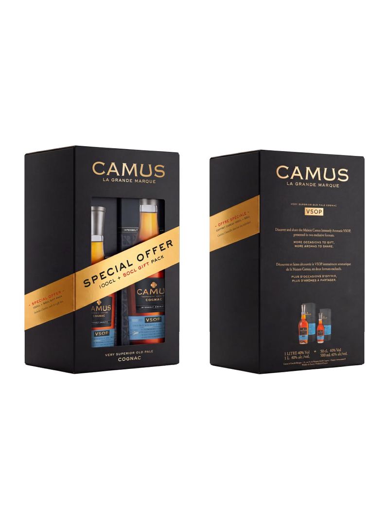 CAMUS VSOP PROMOPACK 40% 1L + 0,5L