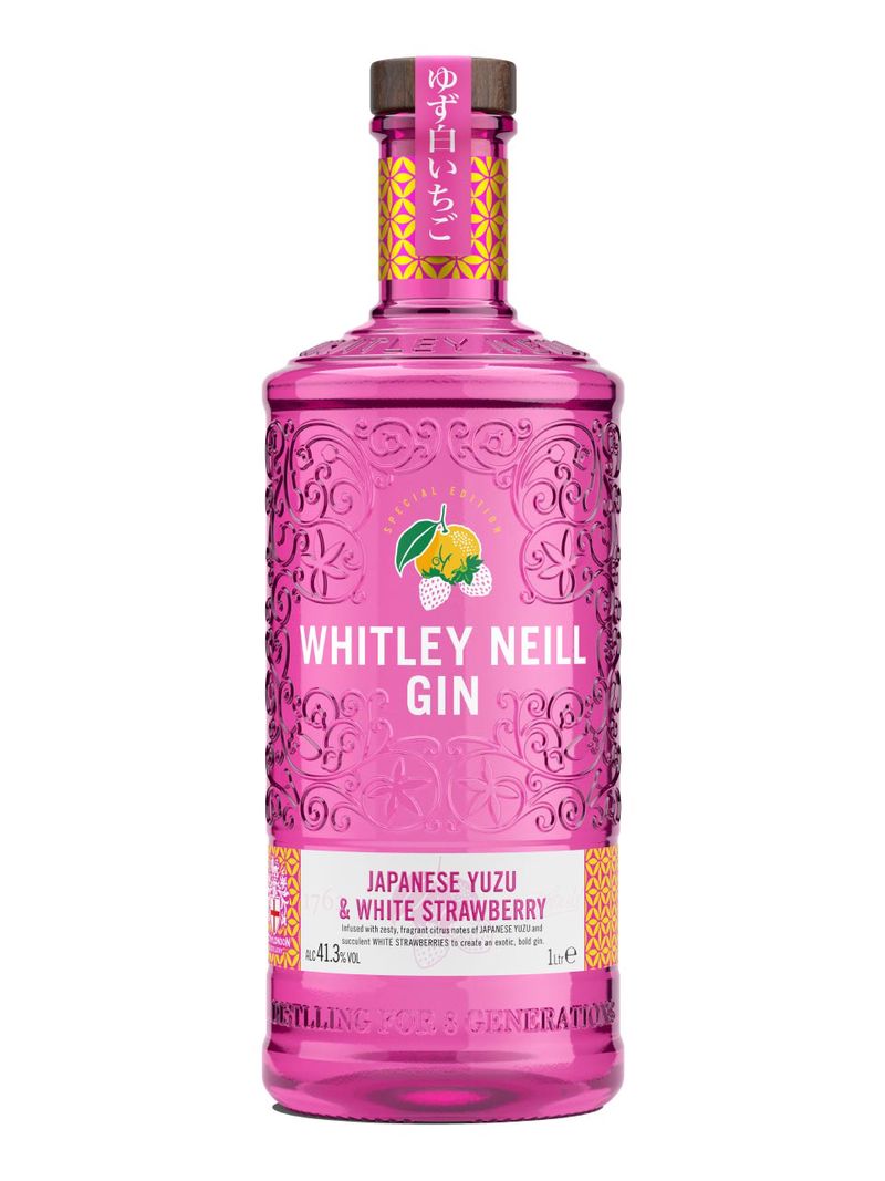 Whitley Neill Japenese Yuzu und Weiße Erdbeere Gin 41.3% 1L