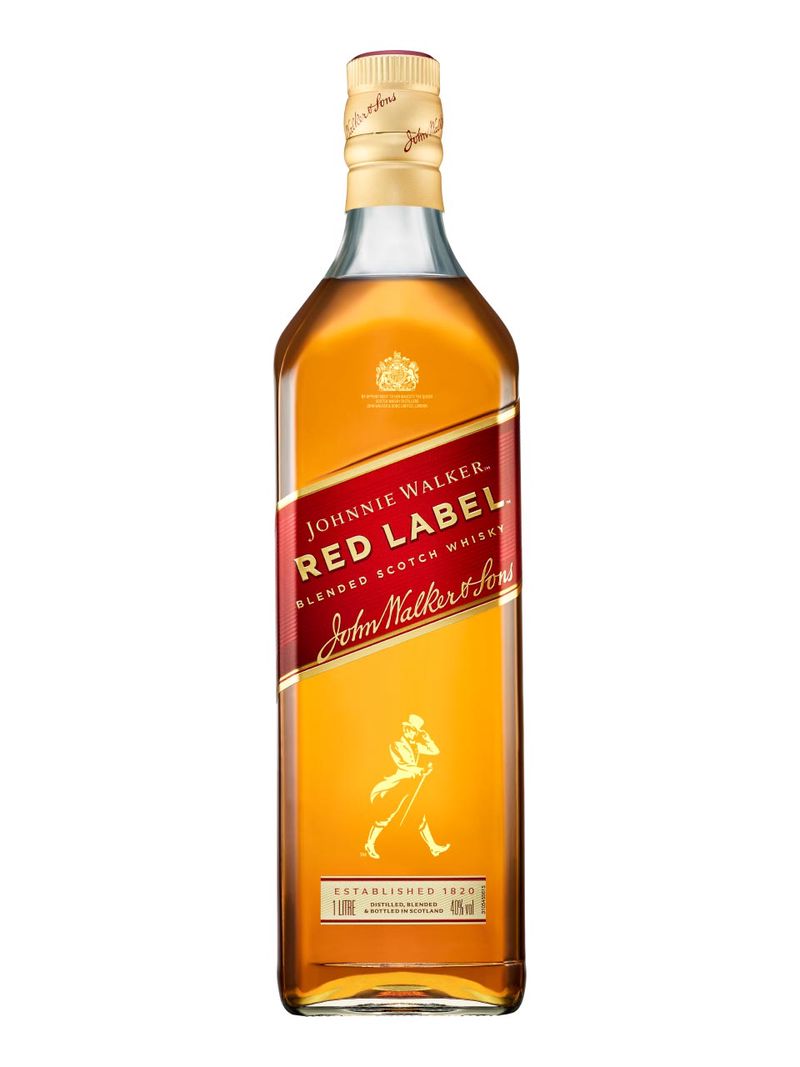 Johnnie Walker Red Label Blended Scotch Whisky 40% 1L