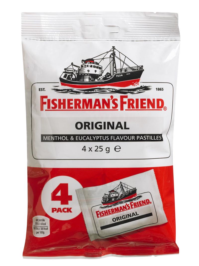 Fisherman's Friend Original Menthol & Eucalyptus 4x25g