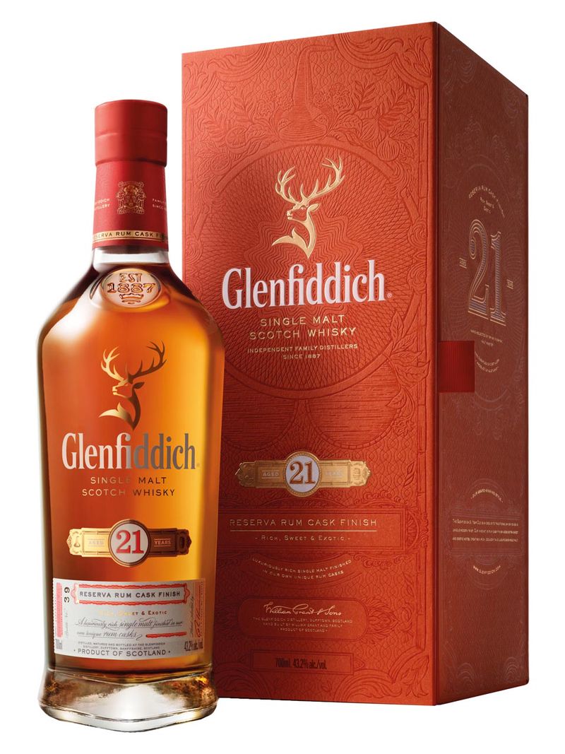 Glenfiddich Gran Reserva 21y Speyside Single Malt Scotch Whisky 43.2% 0.7L Geschenkverpackung
