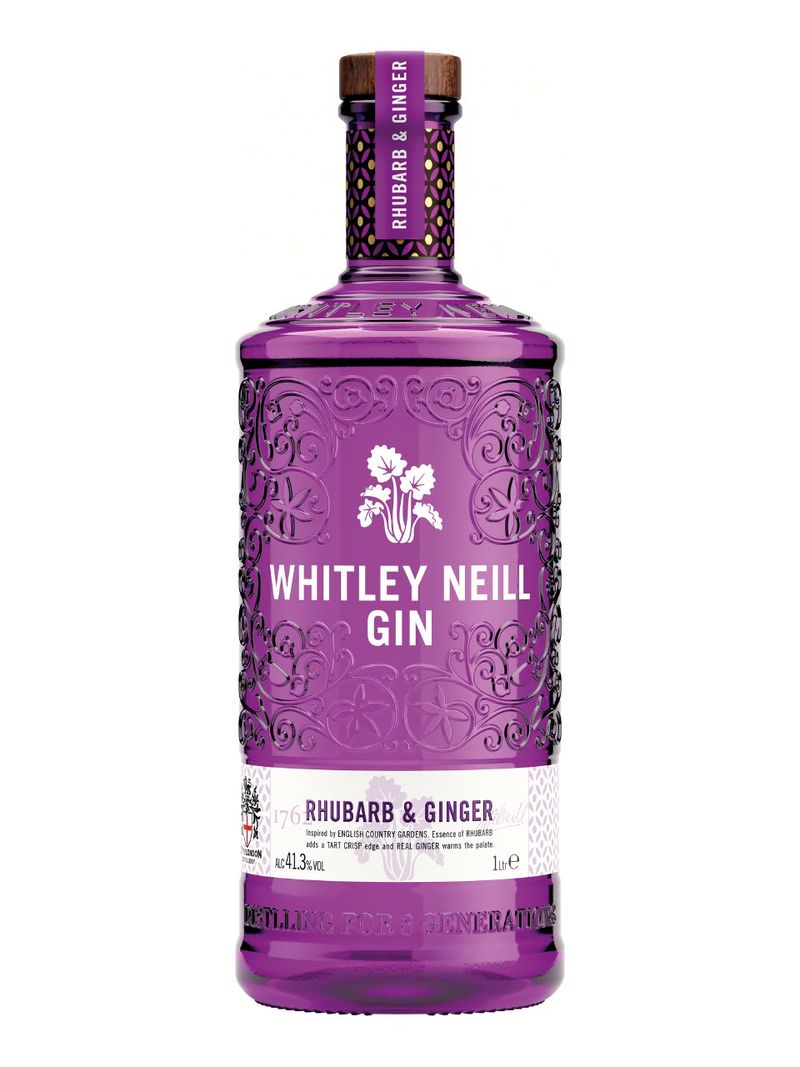 Whitley Neill Rhubarb & Ginger Gin 43% 1L