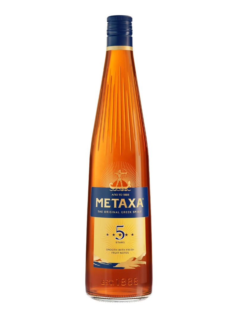 Metaxa Classic 5* Brandy 38% 1L