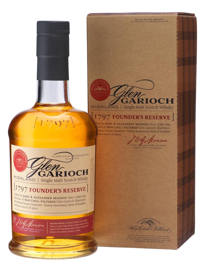 Glen Garioch Founders Reserve Highland Single Malt Scotch Whisky 48% 1L Geschenkverpackung
