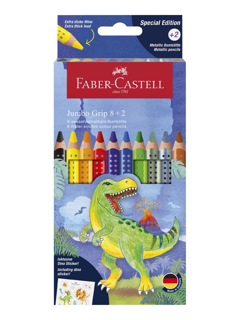 Faber-Castell, Jumbo Dino 8+2