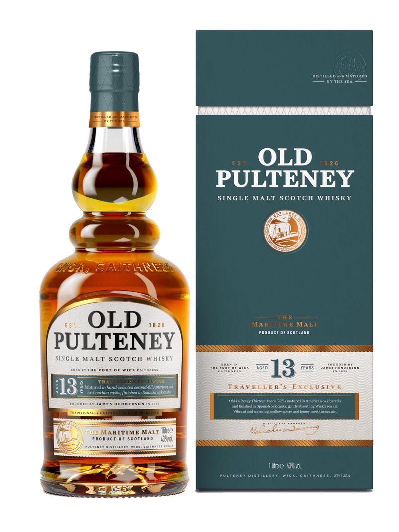 Old Pulteney 13y Single Malt Scotch Whisky 43% 1L Geschenkverpackung