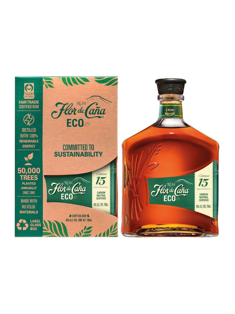 Flor de Caña ECO Rum 40% 0.7L