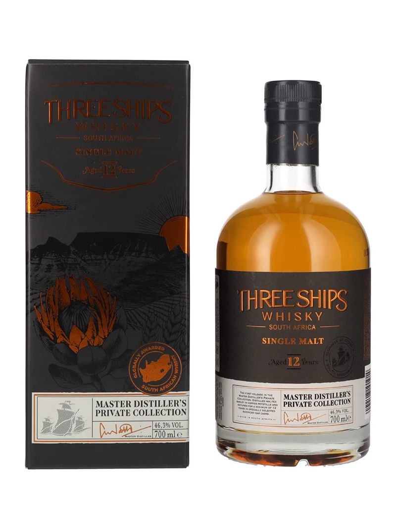 Three Ships Single Malt Whisky 12y 46.3% 0.7L Geschenkverpackung