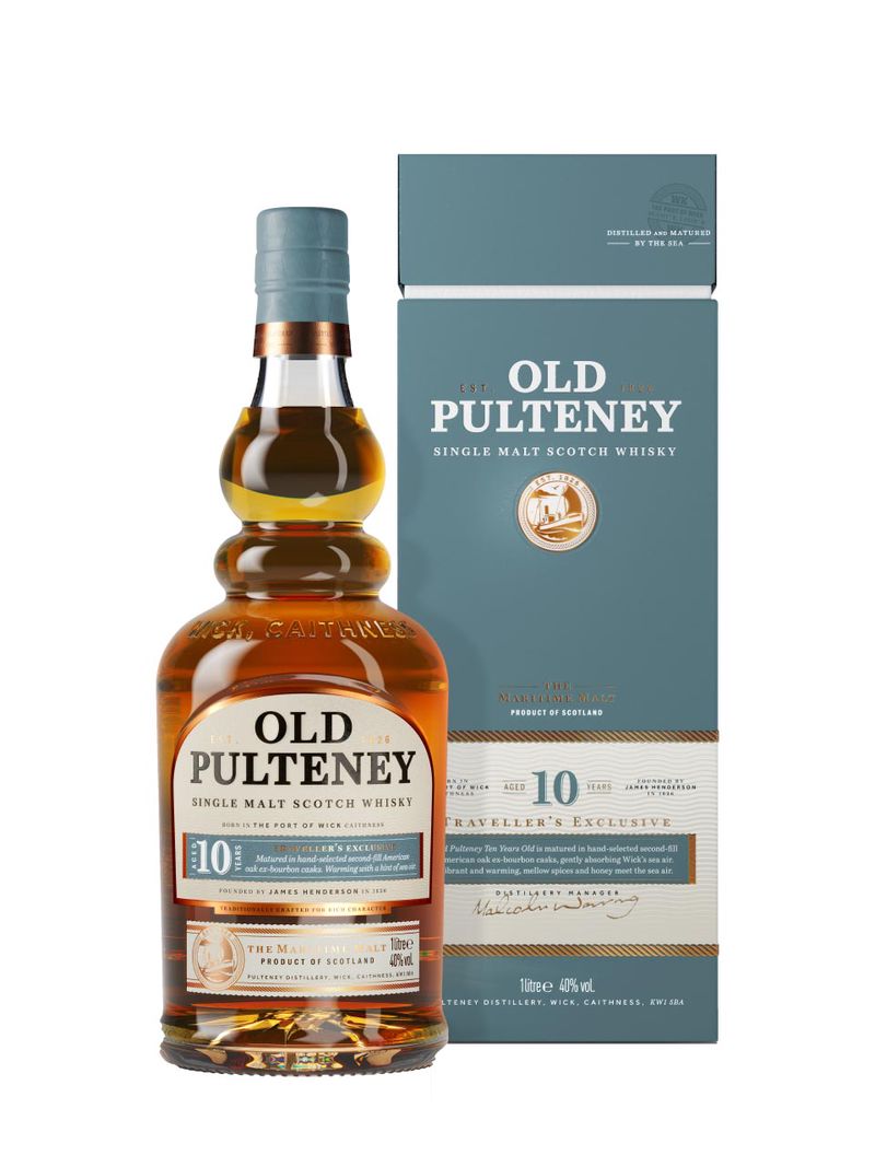 Old Pulteney 10y Highland Single Malt Scotch Whisky 40% 1L Geschenkverpackung