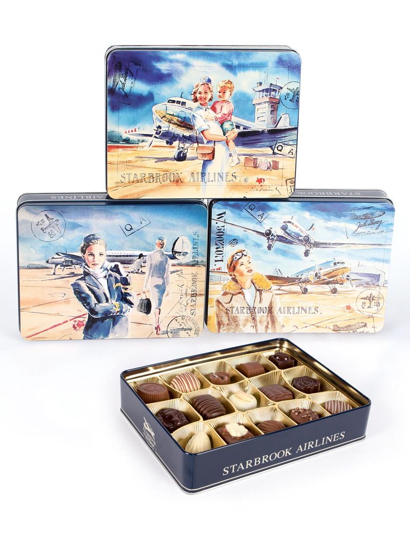 Starbrook Blechdose mit Pralinen 200g