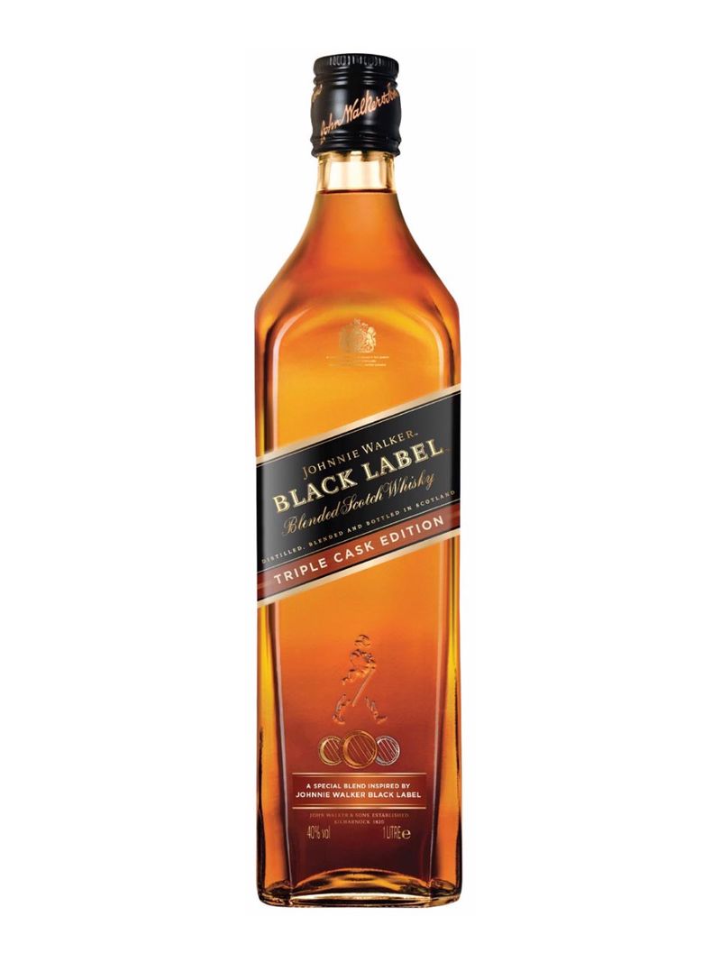 Johnnie Walker Black Label Triple Cask Blended Scotch Whisky 40% 1L Travel Exclusive