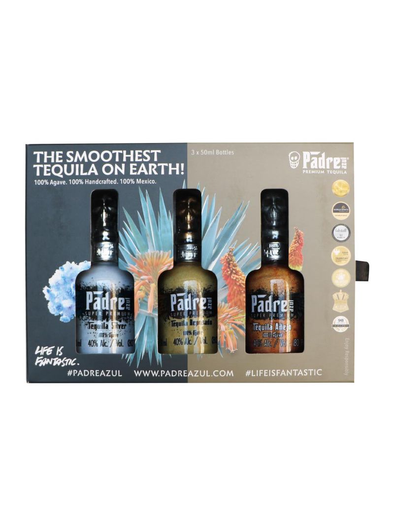 Padre azul Tequila 40% 3x0.05L Miniaturpack
