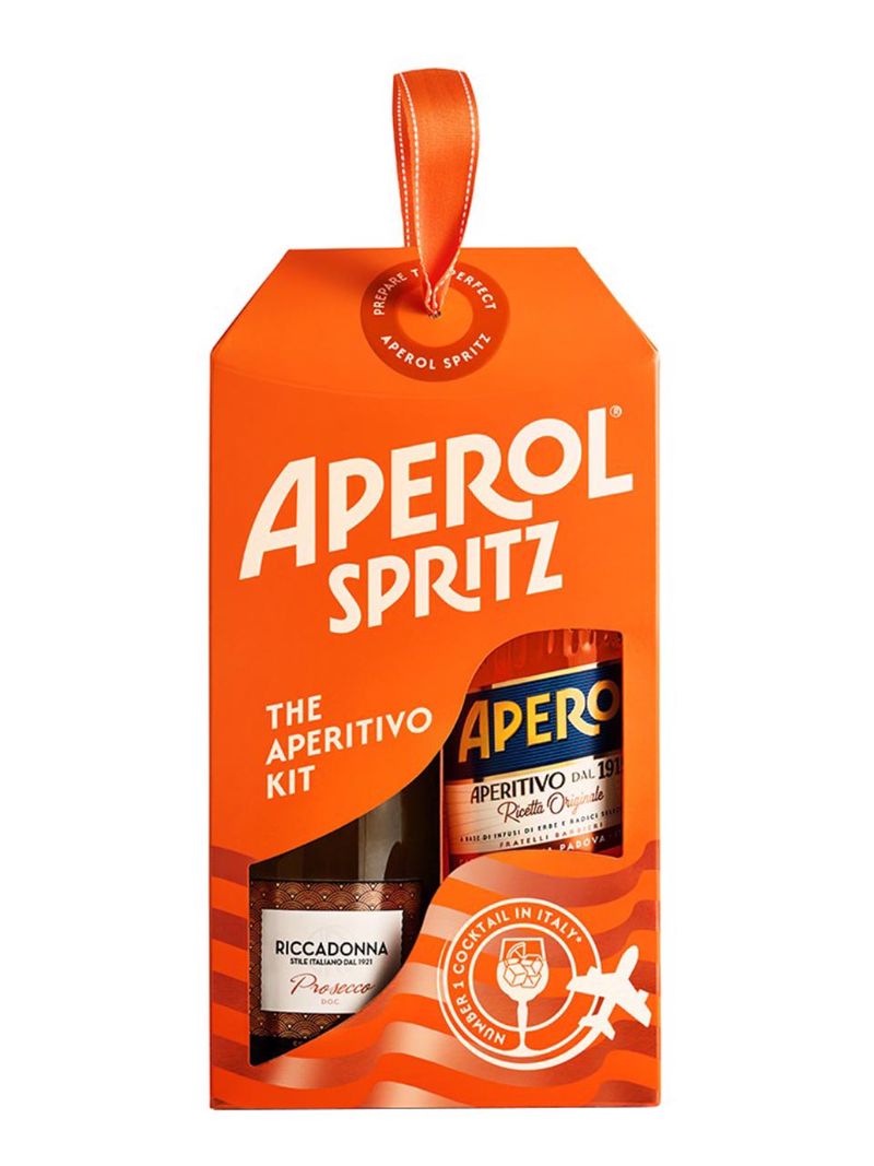 Perfect Aperol Spritz Kit – 1L Aperol & 0.75L Riccadonna Prosecco D.O.C.