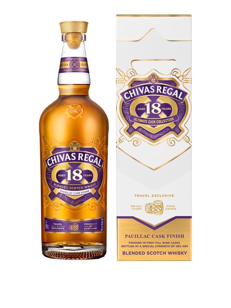 Chivas Regal 18YO Blended Scotch Whisky Ultimate Cask Collection Pauillac Wine Cask 48% 1L Geschenkpackung
