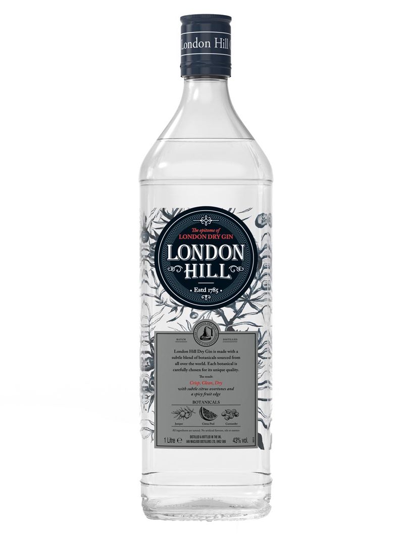 London Hill Gin 43% 1L