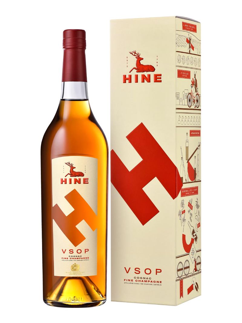 Hine VSOP Cognac 40% 1L, Geschenkverpackung