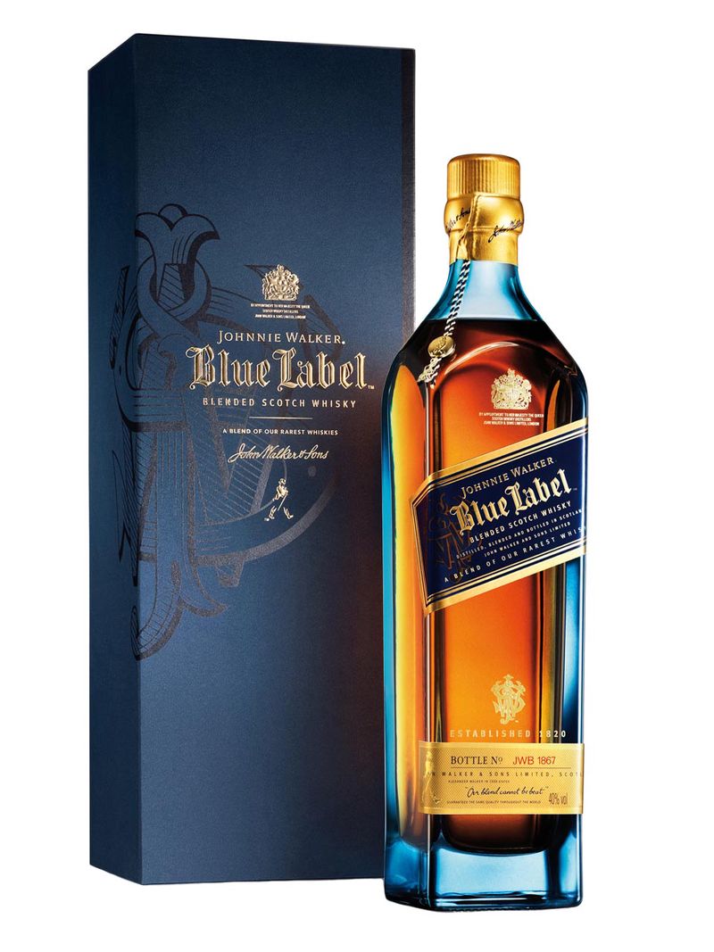 Johnnie Walker Blue Label Blended Scotch Whisky 40% 0.7L Geschenkverpackung