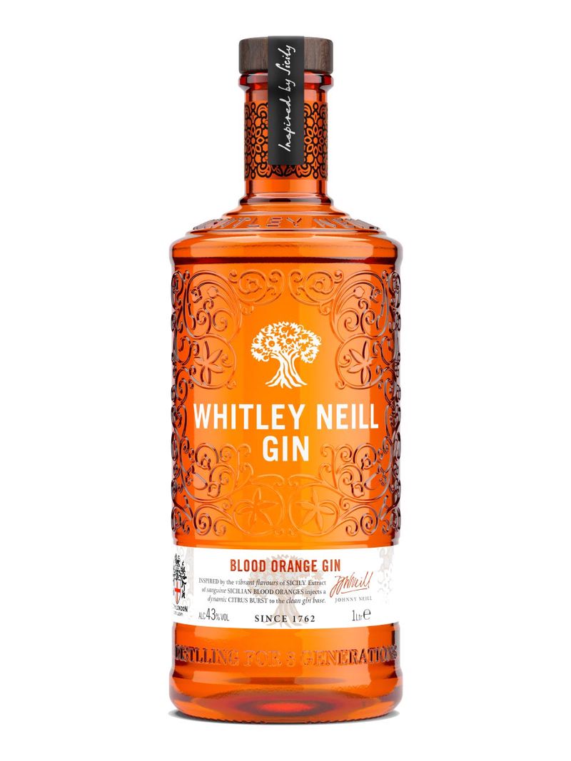 Whitley Neill Blutorange Gin 41.3% 1L