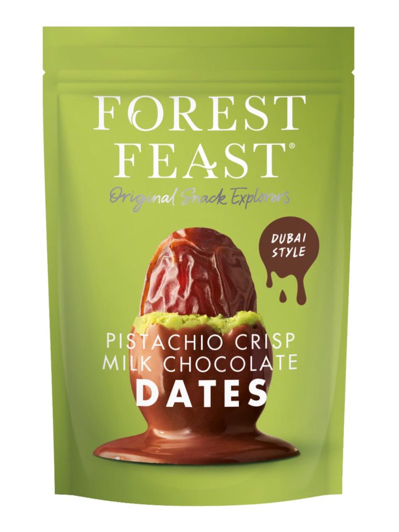 Forest Feast Milchschokolade Pistazie Datteln 120g