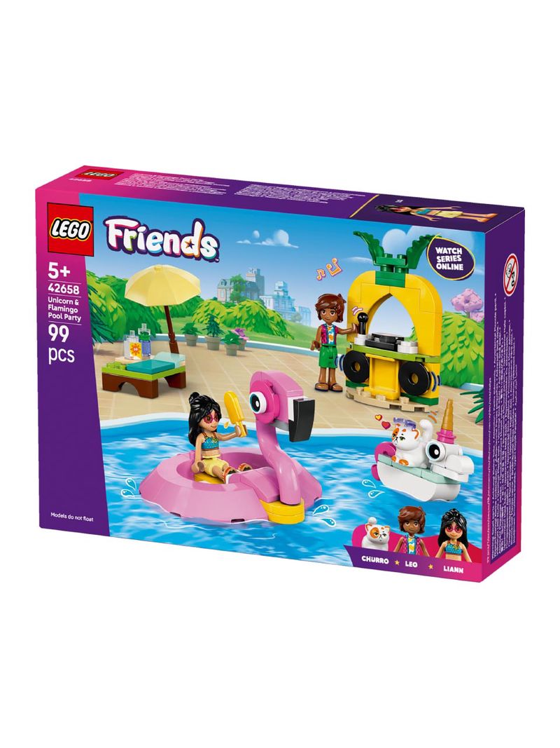 LEGO System A/S, Friends, Unicorn & Flamingo Pool Party