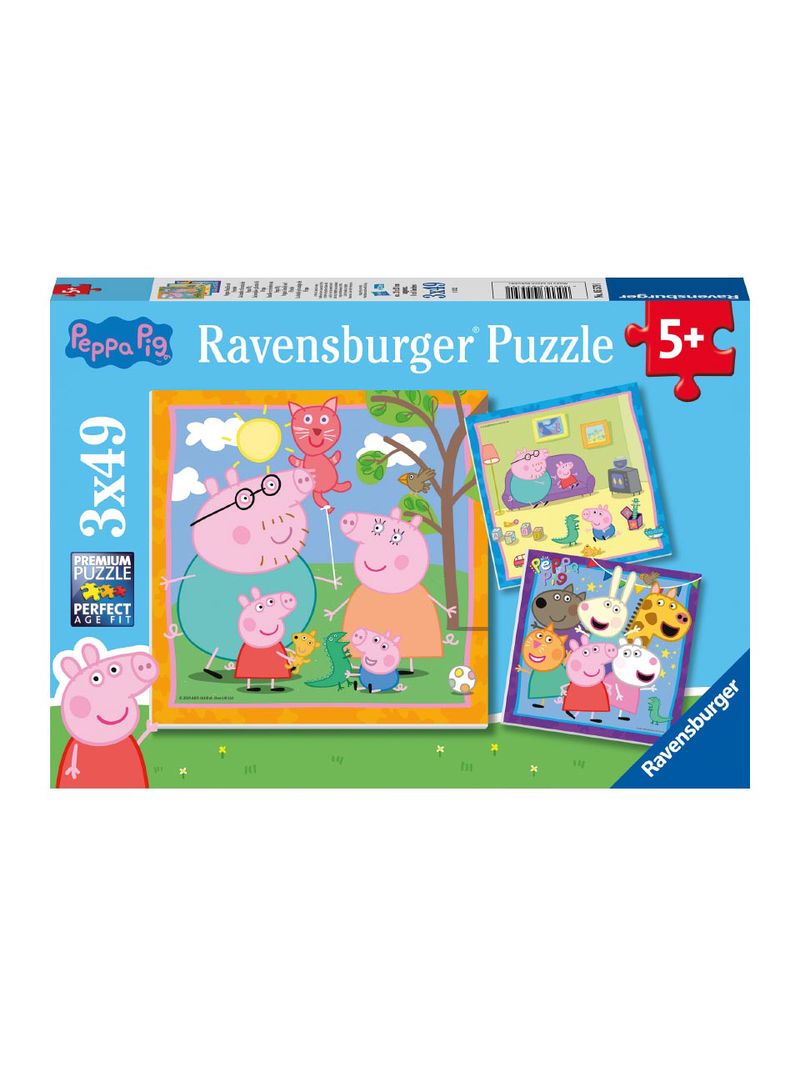 Ravensburger, 3x49 pieces, Peppas Familie