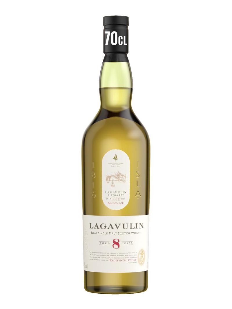 Lagavulin 8y Islay Single Malt Scotch Whisky 48% 0.7L Geschenkverpackung