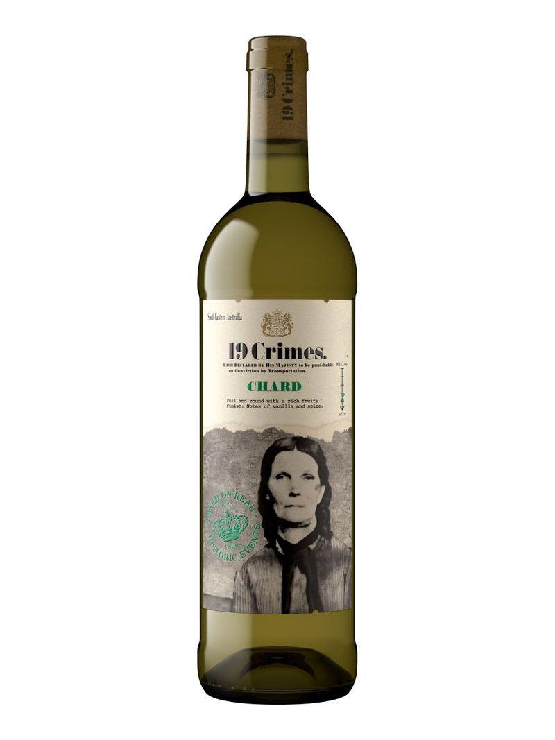 19 CRIMES, Chardonnay, South Eastern Australia, halbtrocken, weiß 0.75L