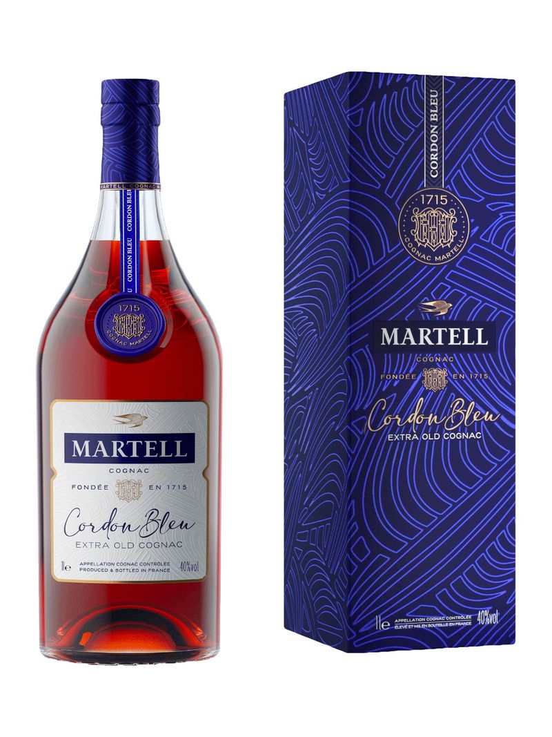 Martell Cordon Bl.Cog.40% 1L GP, Geschenkverpackung