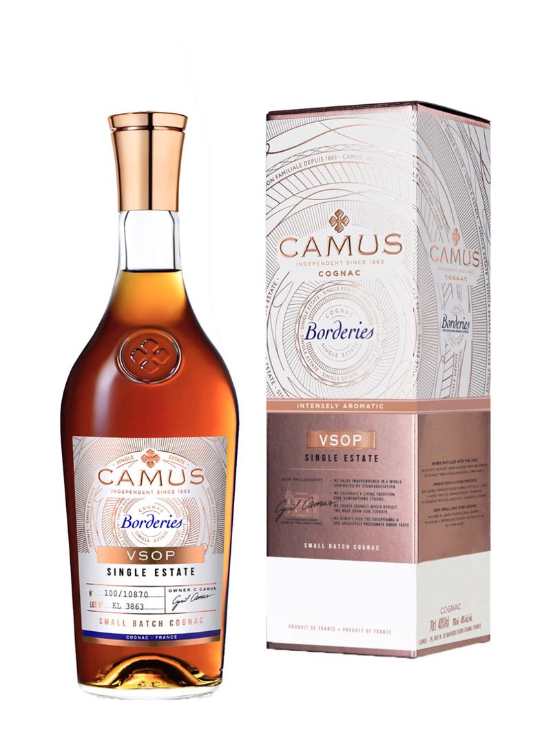 Camus VSOP Borderies Cognac 40% 1L Geschenkverpackung