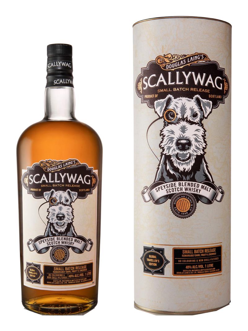 Douglas Laing Scallywag Speyside Blended Malt Scotch Whisky 48% 1L Geschenkverpackung